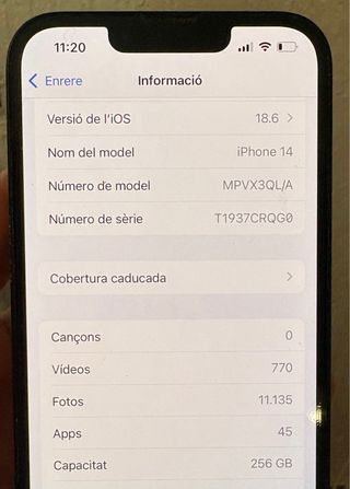 iPhone 14 Nero 256GB