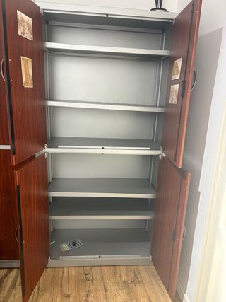 Armario de oficina madera y metal