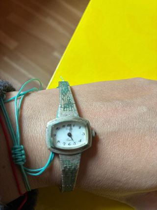 Reloj Dux Vintage Plata y Blanco