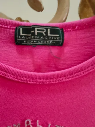 Camiseta Ralph Lauren Rosa Talla L