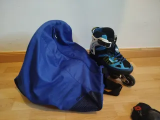 Set Patines en Línea, bolsa y protecciones