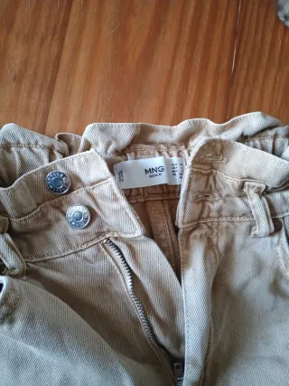 Pantalón Mango Beige Talla M