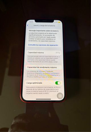 iPhone 12 Rojo 256 GB