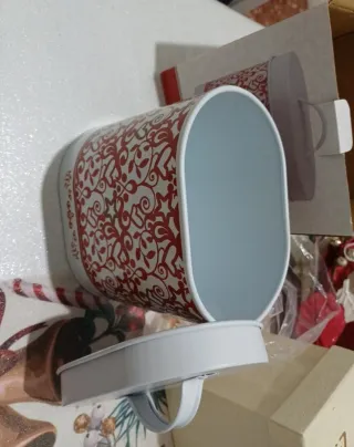 Barattolo Brandani Natalizio Rosso Bianco