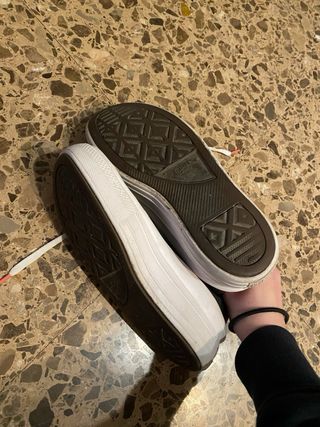 Converse Plataforma Negras y Rosas