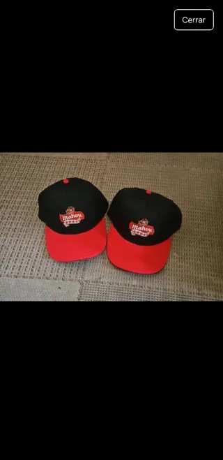 Gorras Mahou Negras y Rojas
