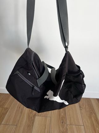 Bolsa Deporte Puma Negra Y Gris