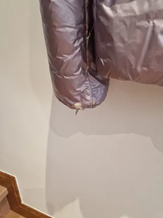 Chaqueta acolchada lila brillante