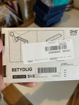 Supporti per tende IKEA BETYDLIG Nero (2 pz)