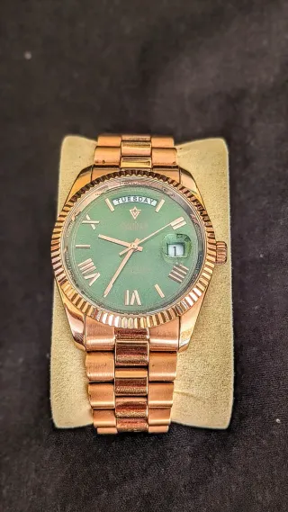 Reloj Cadisen Automático Miyota Oro Verde