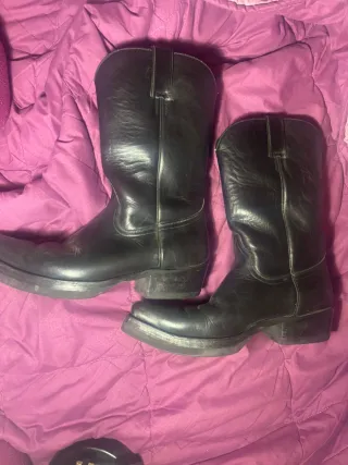 Stivali texani in pelle