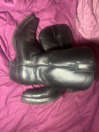 Stivali texani in pelle