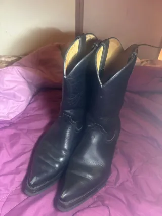 Stivali texani in pelle