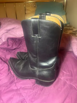 Stivali texani in pelle