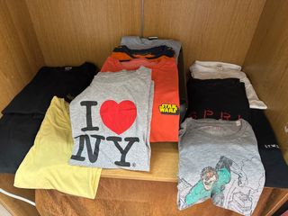 Lote 11 Camisetas Talla M Varias Marcas y 1 jersei