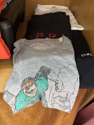 Lote 11 Camisetas Talla M Varias Marcas y 1 jersei