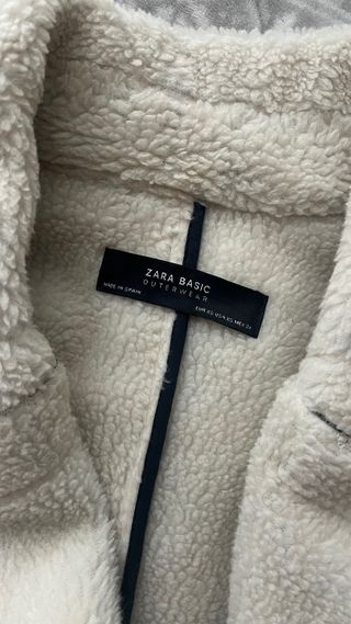 Abrigo cuadros Zara Talla XS mujer