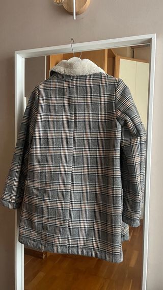 Abrigo cuadros Zara Talla XS mujer