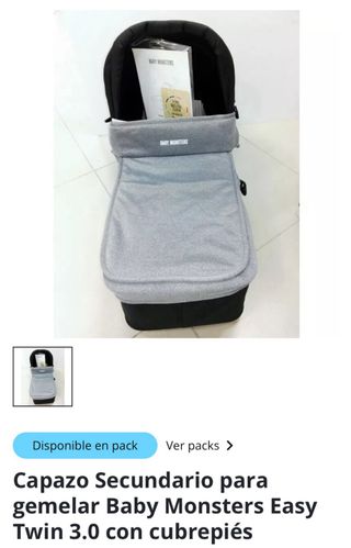 Carro Gemelar Baby Monsters Easy Twin