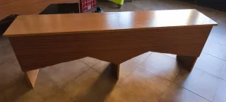 Bancos de madera marrones (6uds)