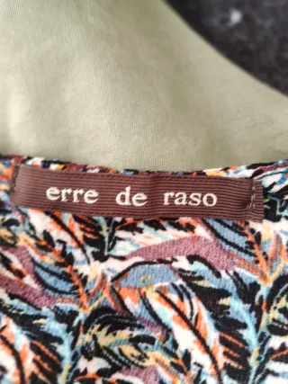 Vestido estampado manga abierta