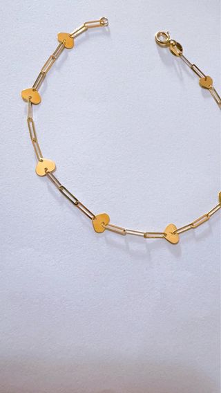 Bracciale Cuori in Oro Giallo 18kt 750