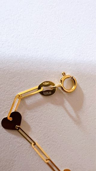 Bracciale Cuori in Oro Giallo 18kt 750