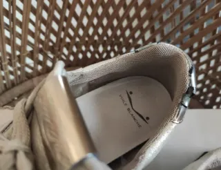 Sneakers Voile Blanche beige dorato