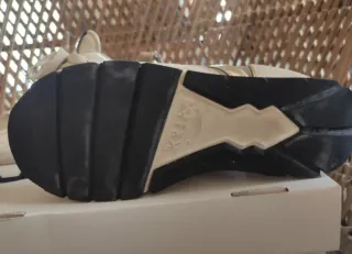 Sneakers Voile Blanche beige dorato