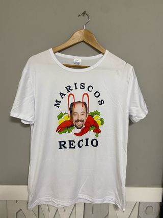 Camiseta Mariscos Recio Blanca