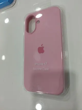 Funda iPhone 17 Silicona Rosa Apple
