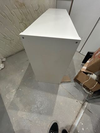 Estantería KALLAX IKEA Blanca con Cajones y Puerta