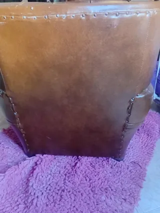 2 Sofás de piel marrón