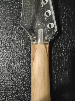 Mástil guitarra eléctrica pala transparente