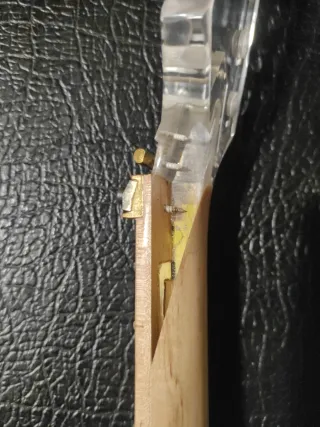 Mástil guitarra eléctrica pala transparente