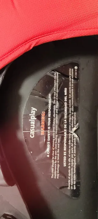 Silla de coche para bebé roja