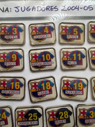 Pins FC Barcelona Jugadores 2004-05