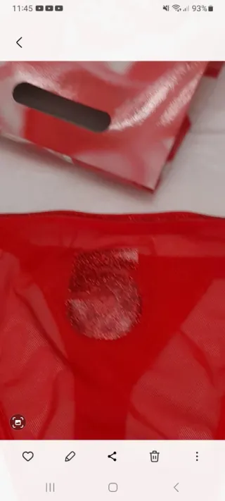 Tanga Rojo Talla M