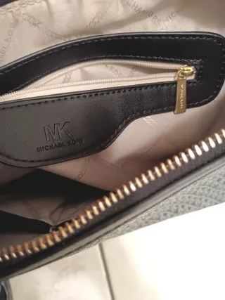 Borsa Michael Kors monogram nera e grigia