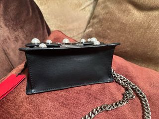 Bolso bandolera Piel Perlas CH azul