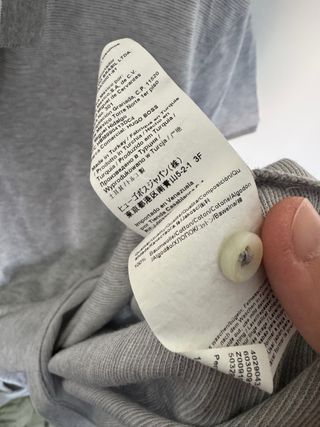 Polo BOSS Cinza Listrado