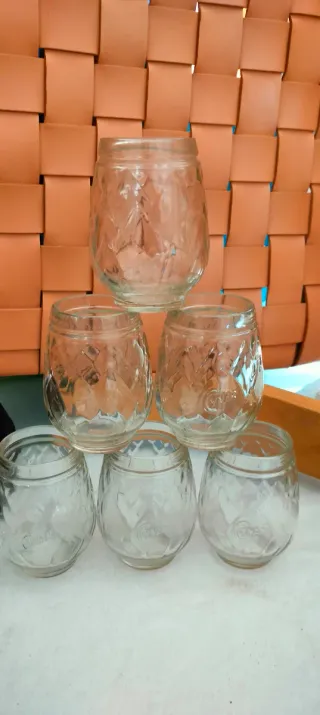 6 Bicchieri Vetro Cynar vintage.