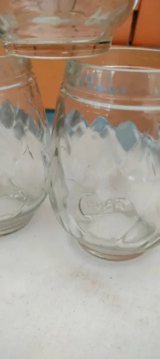 6 Bicchieri Vetro Cynar vintage.