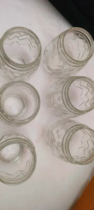 6 Bicchieri Vetro Cynar vintage.