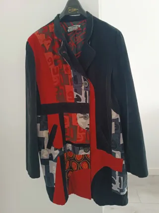 Abrigo Desigual Patchwork Talla 44