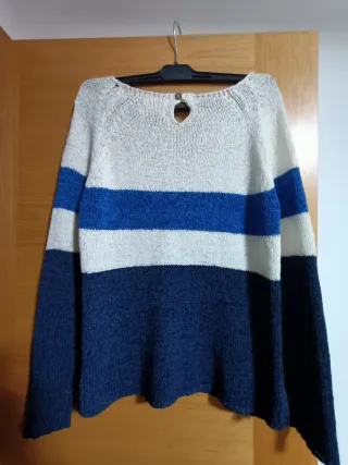 Jersey rayas azul y blanco