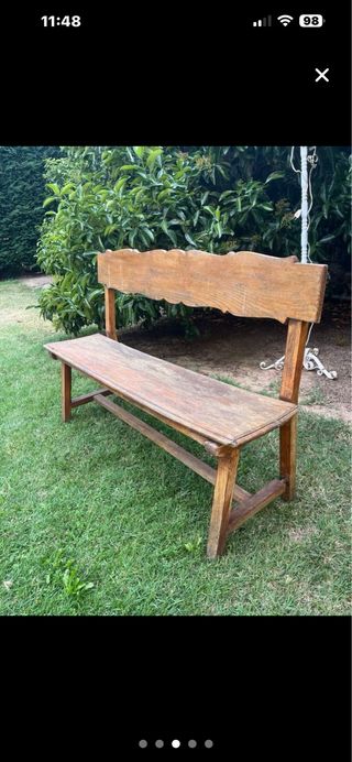 Banco de madera estilo iglesia