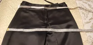 Pantalón fiesta negro satinado