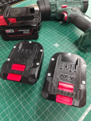 2 Adaptadores Parkside X20 para Milwaukee