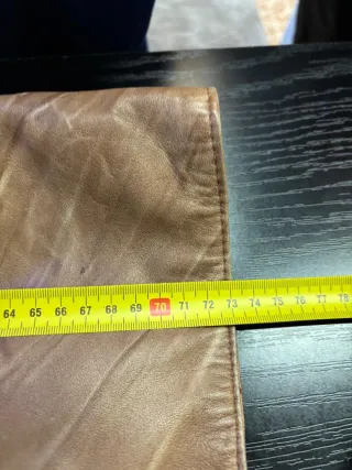 Giacca ecopelle marrone donna S